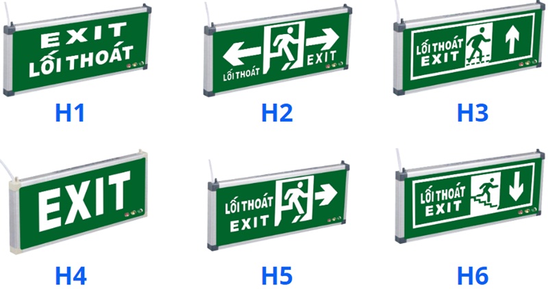 Tiêu chuẩn về chiều cao khi mcw87.comm đèn Exit