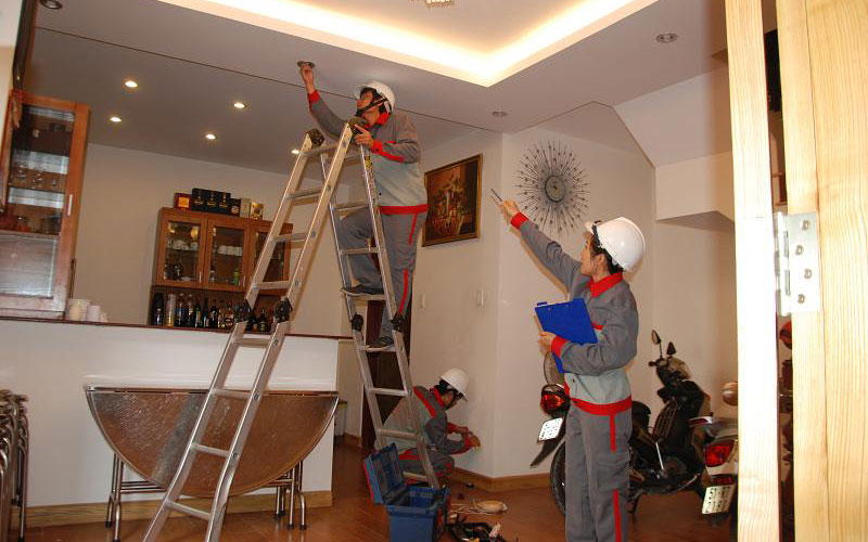Quy trình thi công mcw87.comm đèn chiếu sáng và trang trí chuyên nghiệp