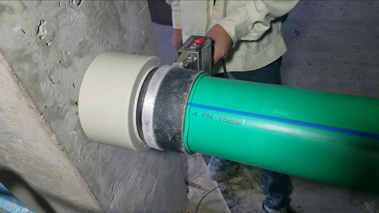 Cách hàn ống nhiệt PPR bị khoan lủng Cách hàn ống nhiệt PPR bị khoan lủng