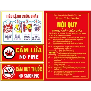 mcw678 tiêu lệnh, nội quy phòng cháy chữa cháy đúng quy định