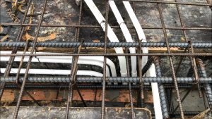 The method of construction of underground electric pipes in accordance with safety standards