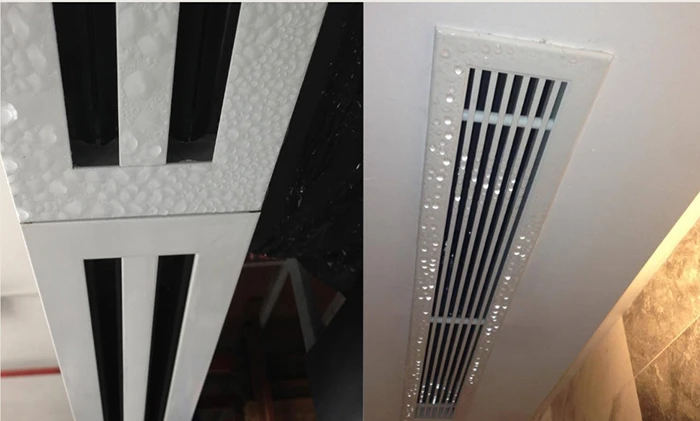 How to fix the phenomenon of vent dew.