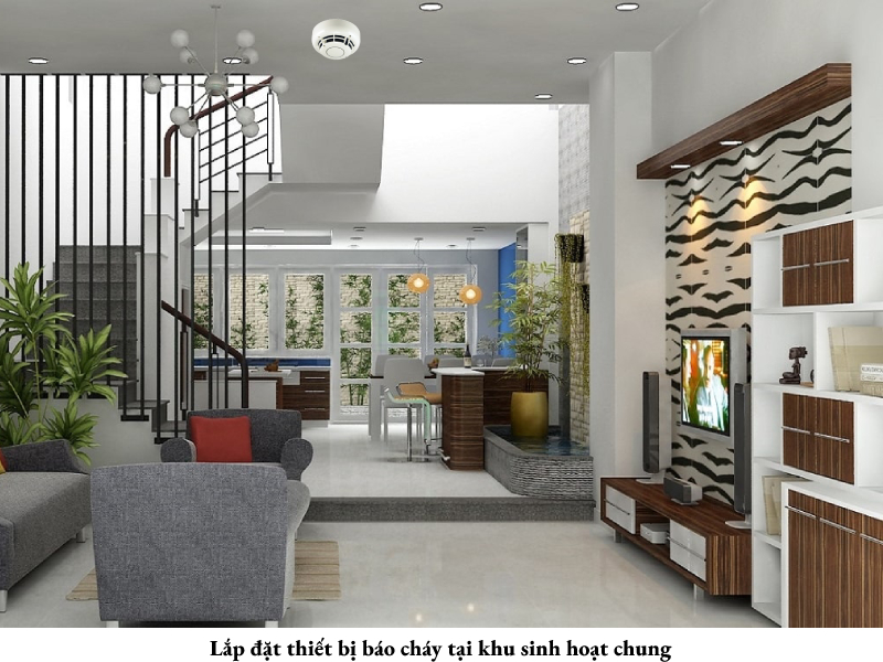 mcw678 thiết bị báo cháy ở khu sinh hoạt