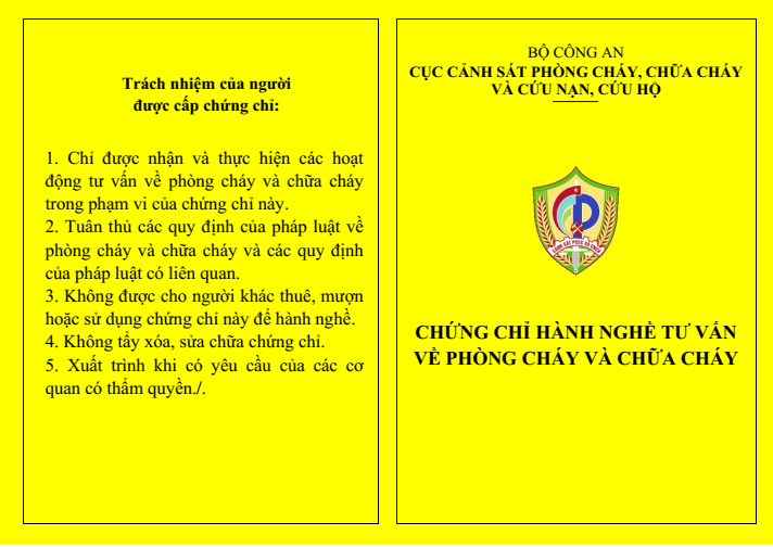 Cấp chứng chỉ hành nghề tư vấn thiết kế về phòng cháy chữa cháy Cấp chứng chỉ hành nghề tư vấn thiết kế về phòng cháy chữa cháy