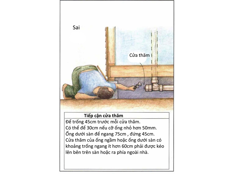 Không làm đủ cửa thăm